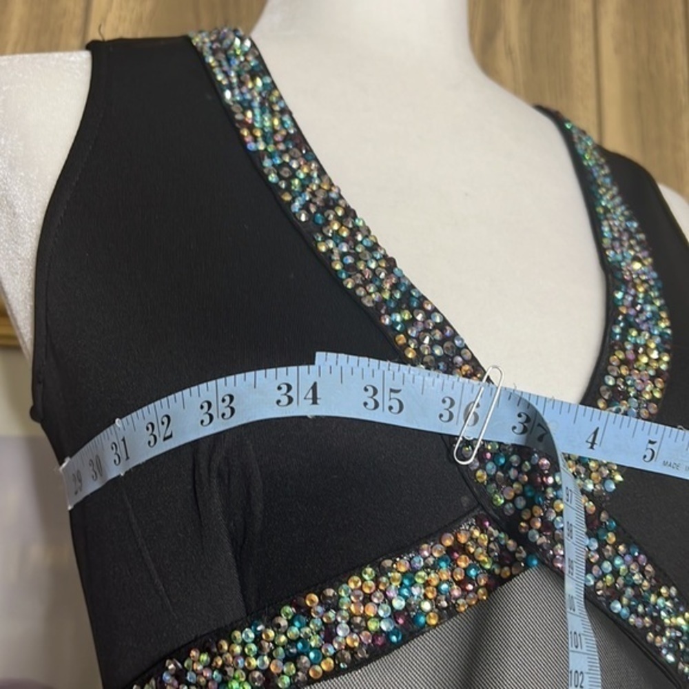 Avec Black Rhinestone Dress - Picture 3 of 16